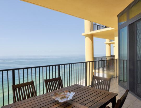 Gulf front Condo Balcony