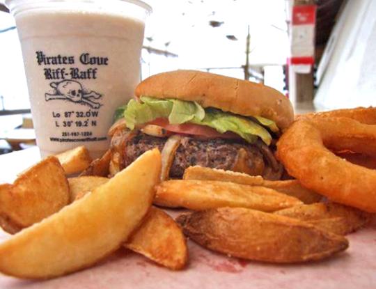 Pirate's Cove Marina & Restaurant Burger