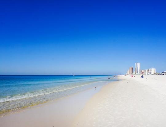Public beach in Gulf Shores AL