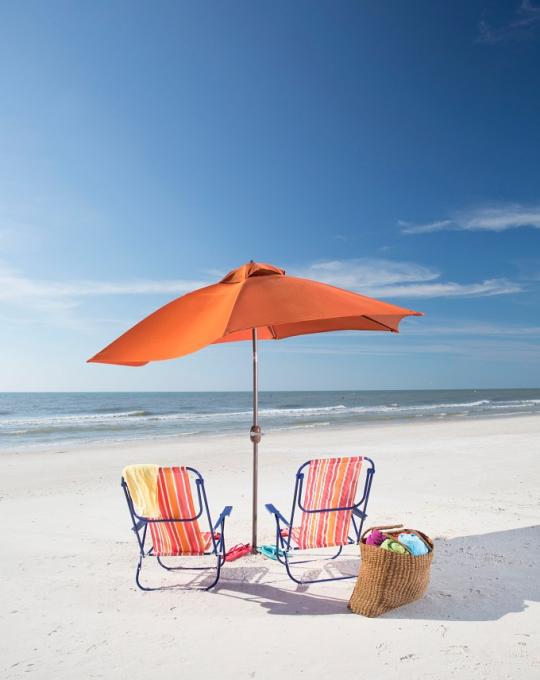 Beach chair and umbrella Gulf Shores