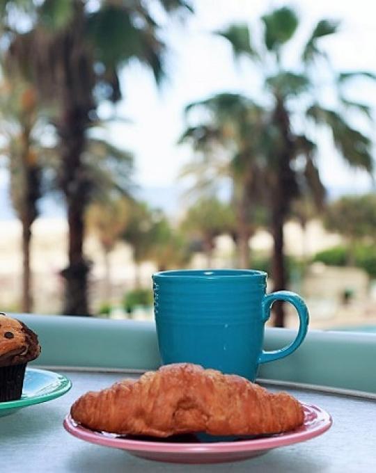 Balcony breakfast Orange Beach