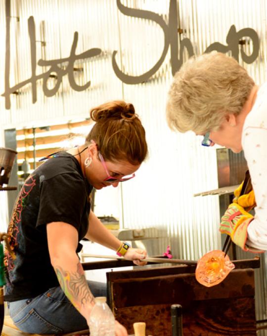 Glass Blowing Lesson at The Hot Shop in Orange Beach