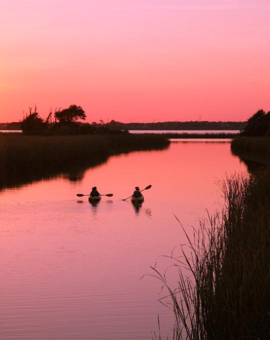 Lake Shelby Kayak at sunset