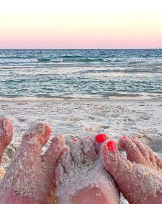 Toes in the Sand