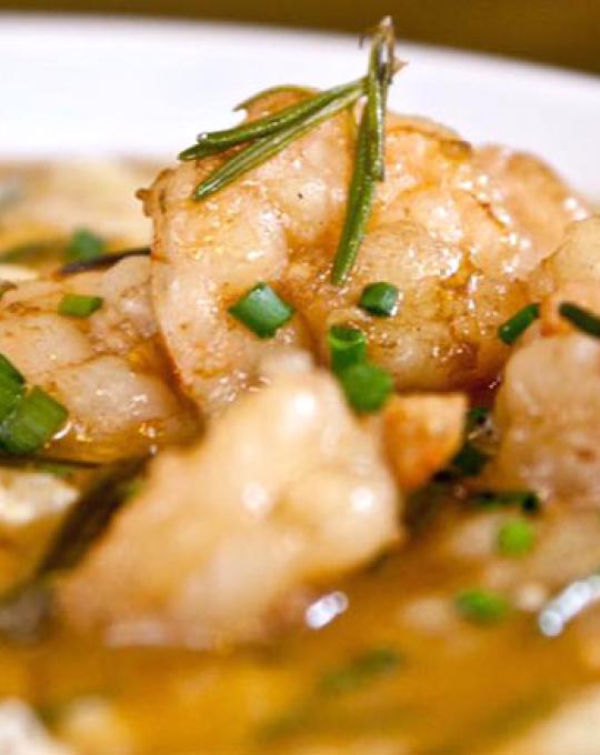 The Ruby Slipper shrimp and grits