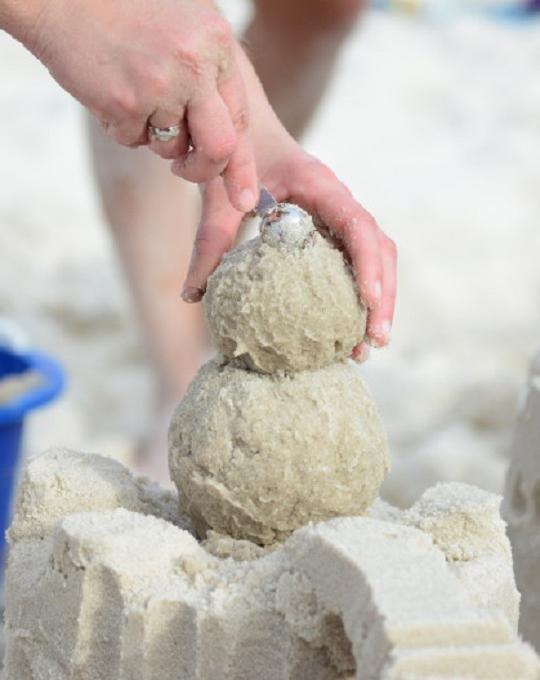 Sandcastle building Orange Beach