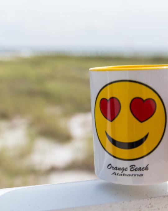 Happy Face mug Orange Beach AL