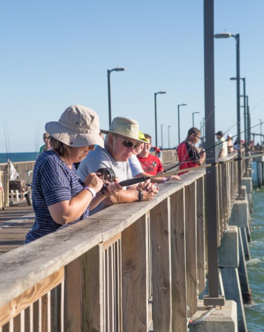 fishing on the Gulf State Park Fishing Pier Gulf Shores AL