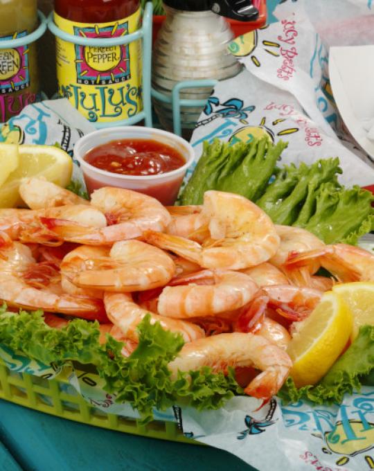 boiled shrimp platter LuLu's Gulf Shores