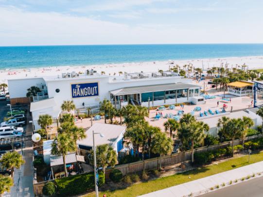 areal view of The Hangout Gulf Shores