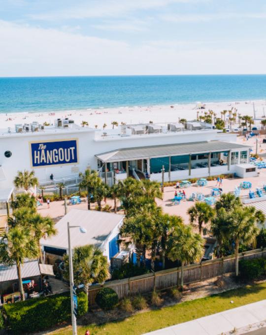 areal view of The Hangout Gulf Shores