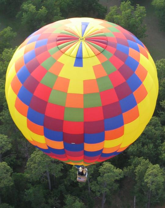 Proposal on board a hot air balloon on the Alabama Gulf Coast