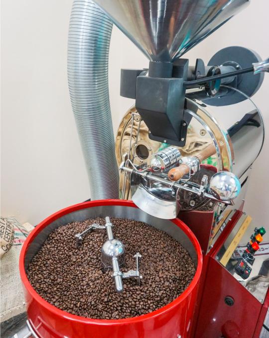Coffee roasting at Southern Shores in Gulf Shores, AL