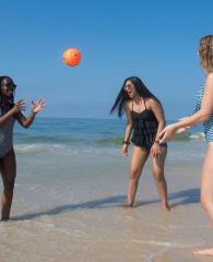 Teens playing on Alabama's beaches