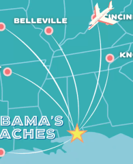 Fly Alabama's Beaches - Graphic