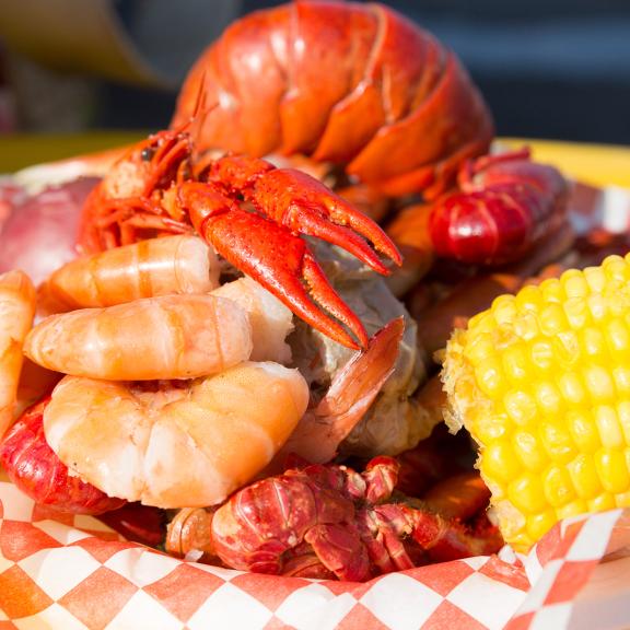 Gulf Shrimp, Lobster and Corn
