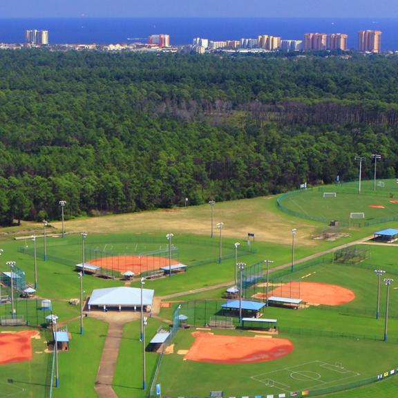 Orange Beach Baseball Facilities on Alabama Gulf Coast