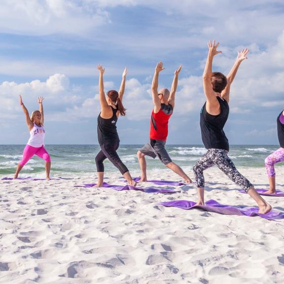 yoga on the beach Gulf Shores al