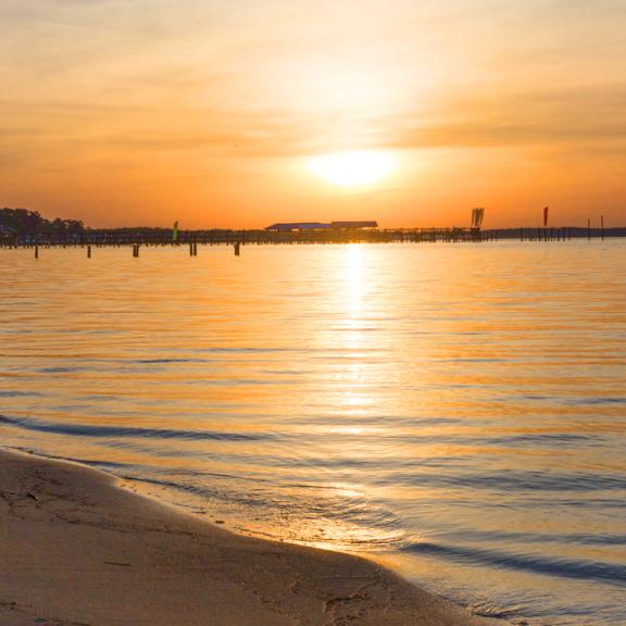 Sunset on Alabama Gulf coast