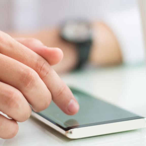 Bussiness woman using smart phone