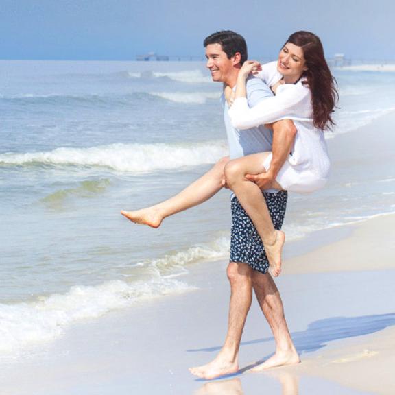Couple on Alabama's Beaches