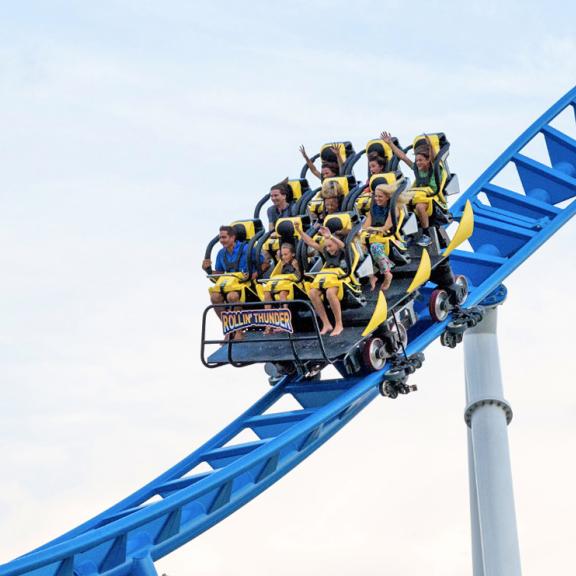 Rollercoaster at The Park at OWA in Foley, AL