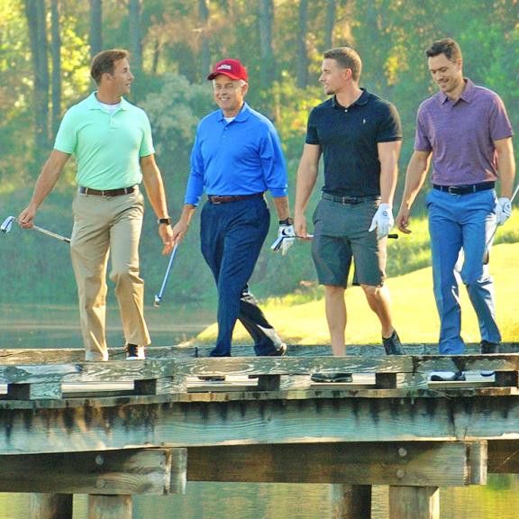 Group of Men golfing in Gulf Shores, AL