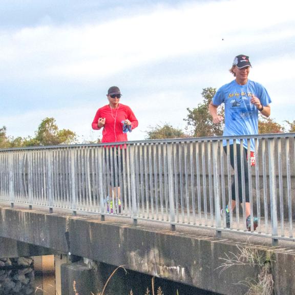 Runners in Gulf Shores