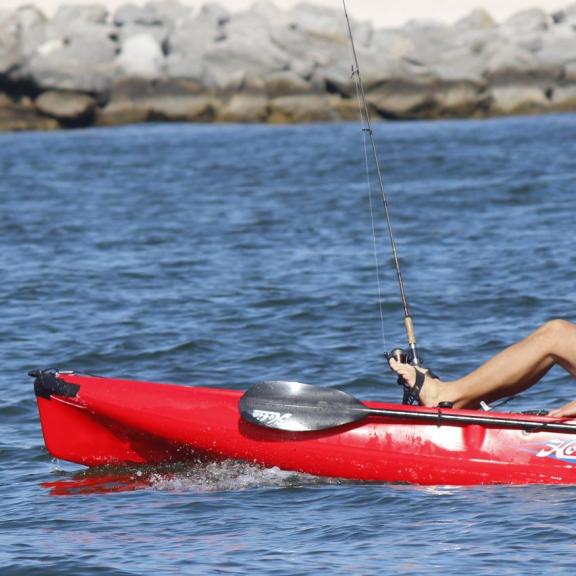 Kayak fishing in Orange Beach, AL