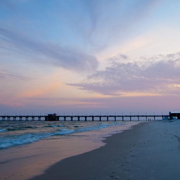 Sunrise at Gulf State Park Fishing and Education Pier
