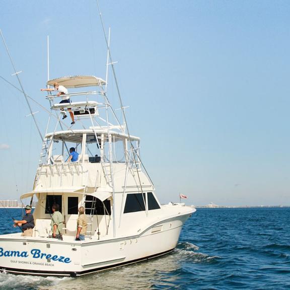 Deep sea fishing on Alabama's beaches