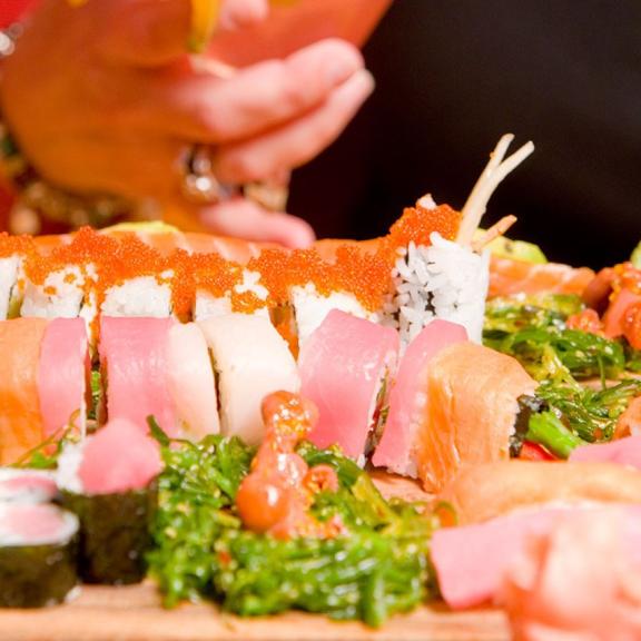 Girlfriends on a sushi night in Gulf Shores, AL