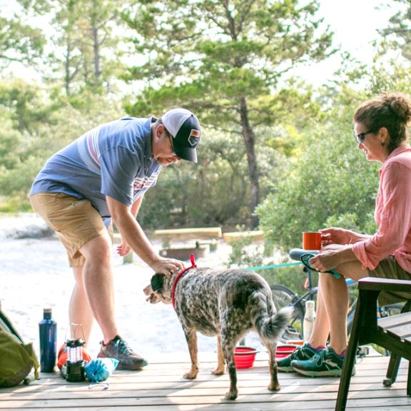 Gulf State Park primitive campsite