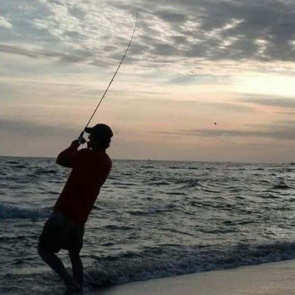 Surf fishing on Alabama's beaches