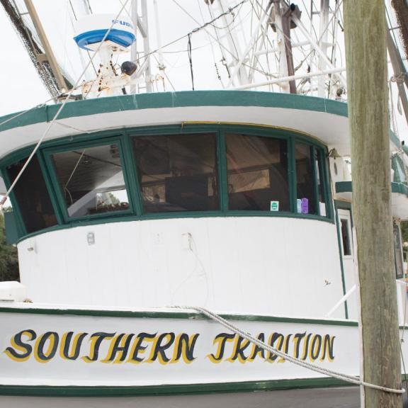 Shrimping boat in Gulf Shores
