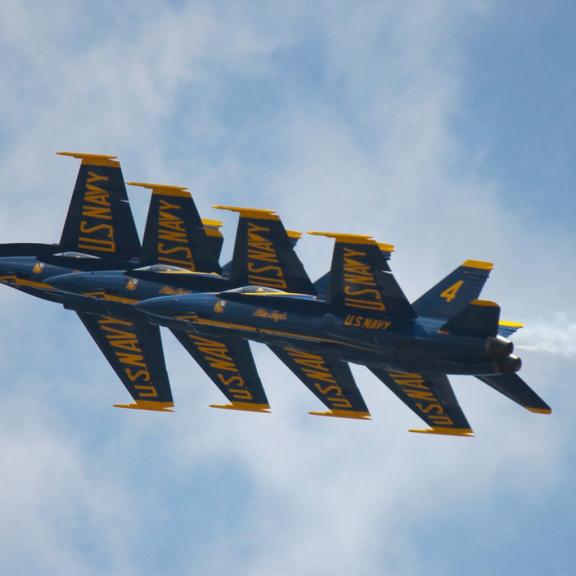 Blue Angles Flying