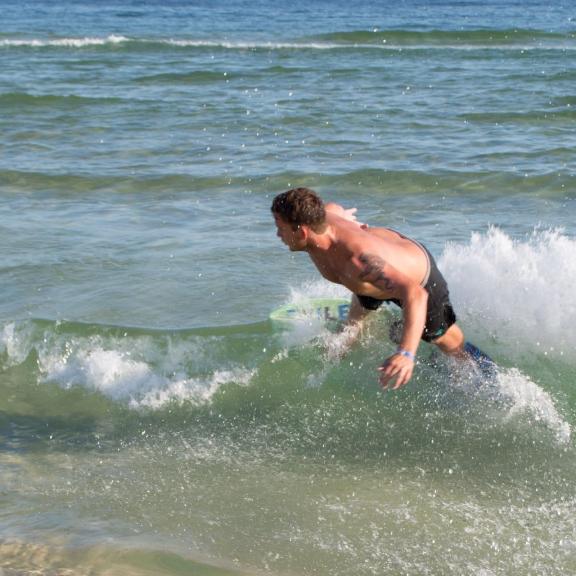Skimboarding in Gulf Shores