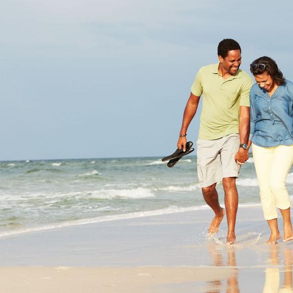 Couple at Gulf State Park Beach