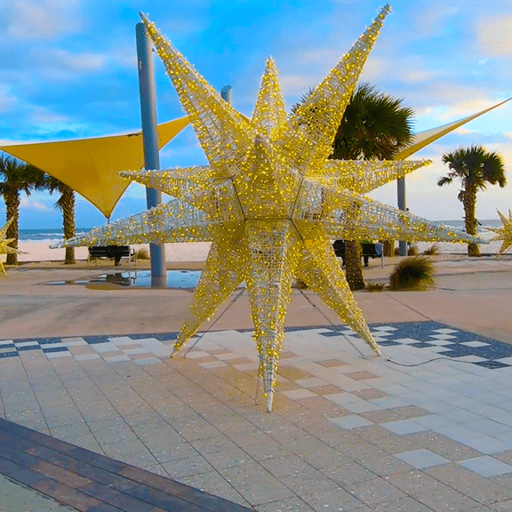 Gulf Place Christmas Lights 