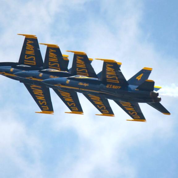 Blue Angles Flying
