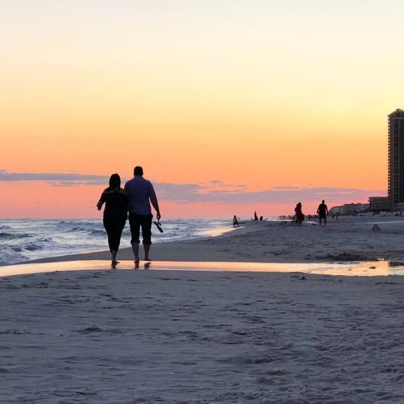 Sunset Walk in Orange Beach