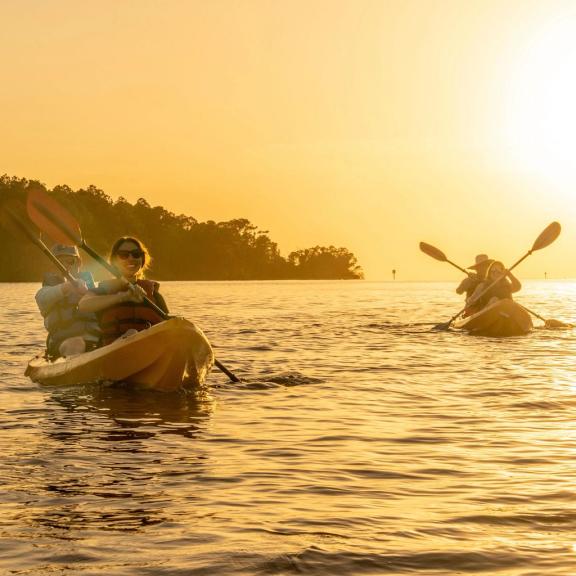 Kayaking at Sunset