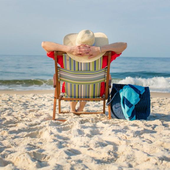 Lady on Beach