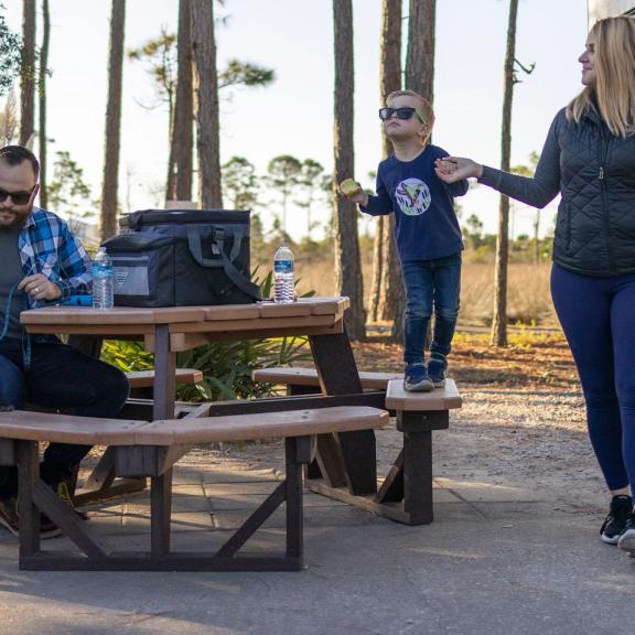 Family at Luxury RV Resort, Pet-Friendly lodging in Gulf Shores
