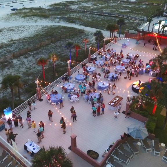 Deck at Perdido Beach Resort, resort with outdoor meeting space in Orange Beach