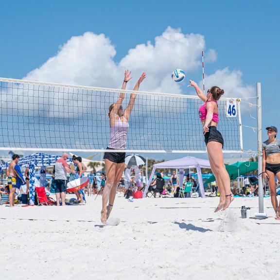 Volleyball players on Alabama's Beaches