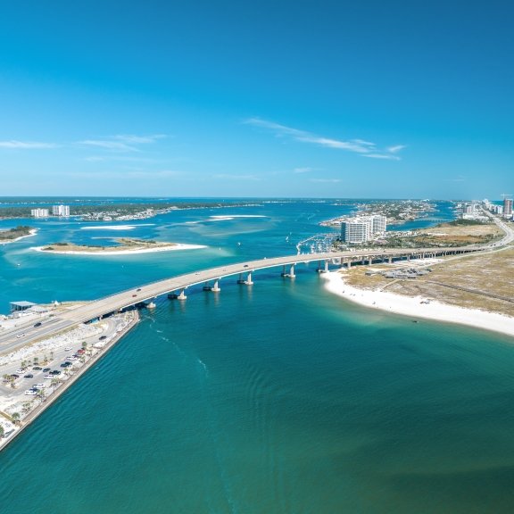 Drone Shot of Perdido Pass