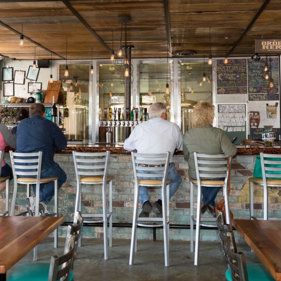 Bar at Big Beach Brewing Gulf Shores brewery