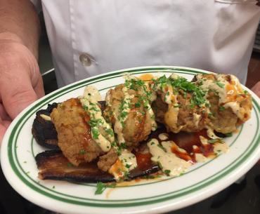 Original Oyster House Bill-E’s Bacon Planked Oysters