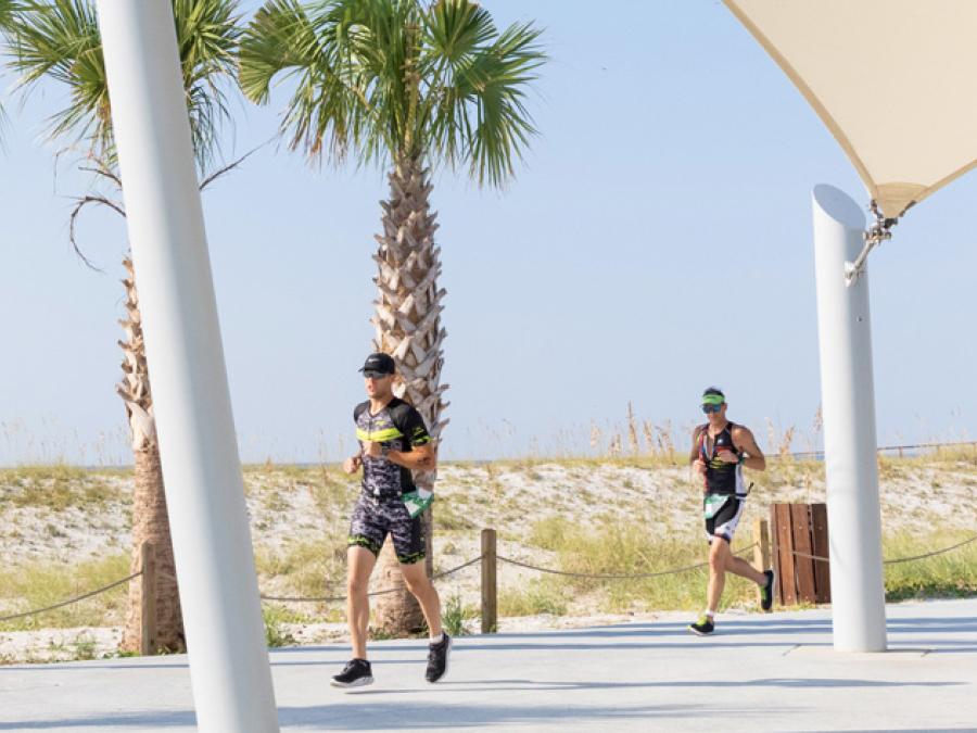 Runners on Alabama's Beaches